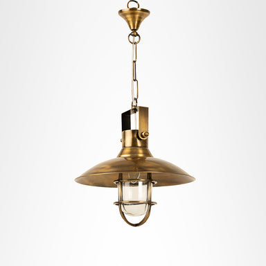 Art Deco Light 05 - Dia: 10’’ H: 20’’ / Brass / Brass - Lighting