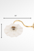 Art Deco Wall Lamp 07 - Holder Dia: 30’’ H: 9’’ / Brass - Lighting