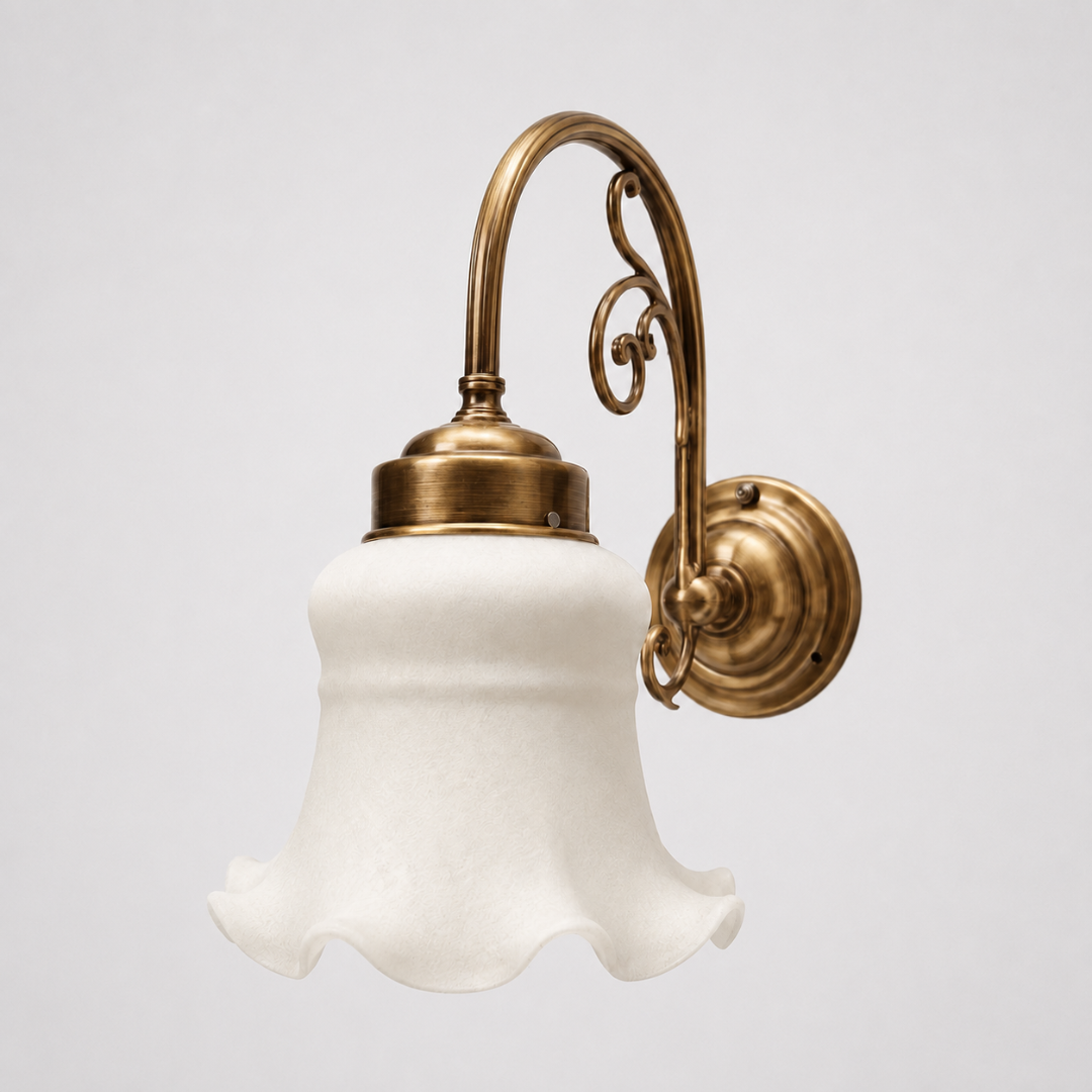 Art Deco Wall Light 1 - H: 9.5’’ × W: 10’’ / Brass - Lighting