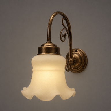 Art Deco Wall Light 1 - H: 9.5’’ × W: 10’’ / Brass - Lighting