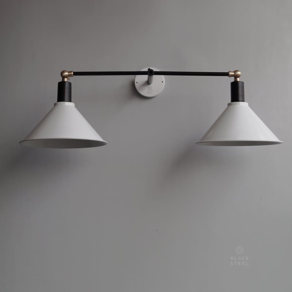 Art Studio Double-Shade Lamp Wall Sconce