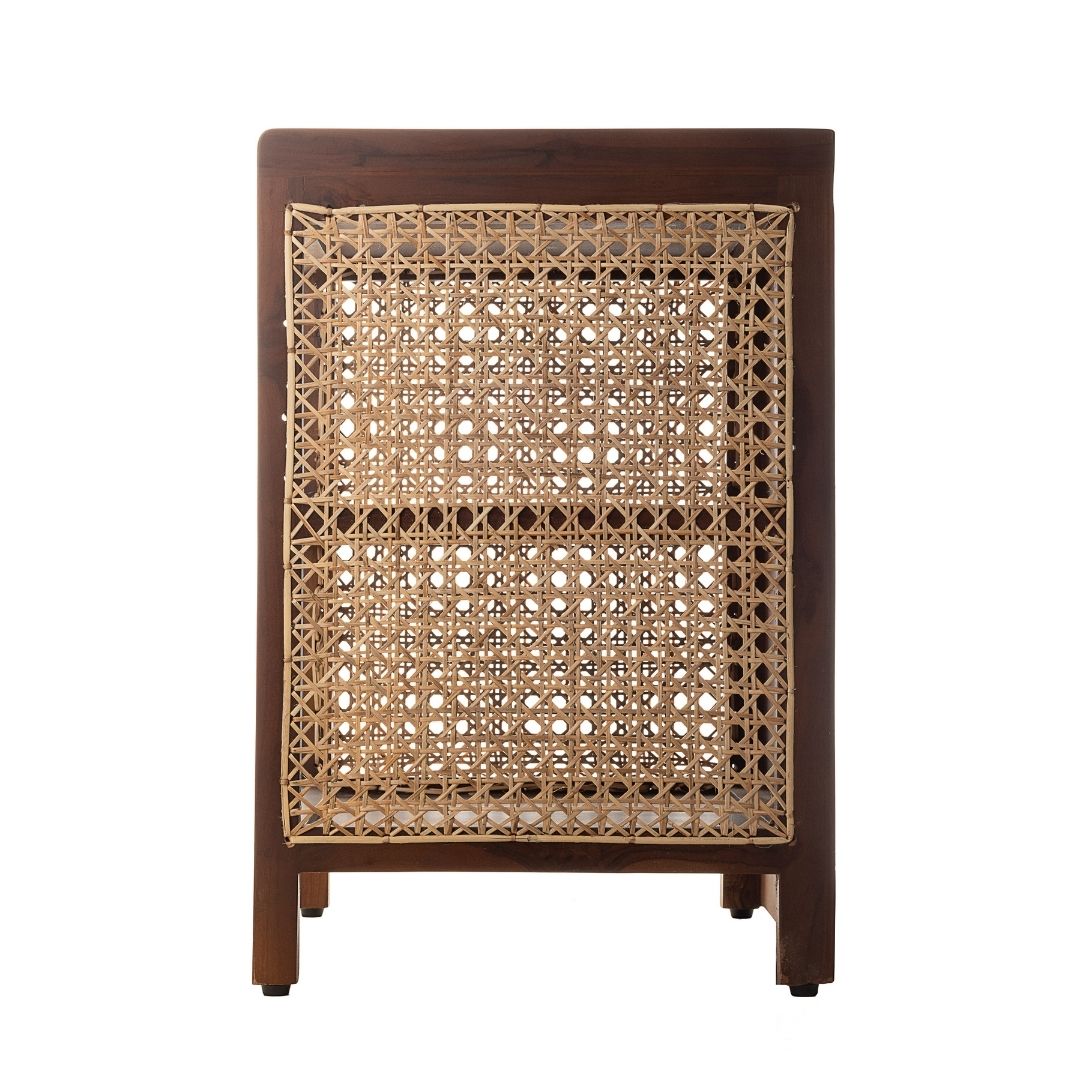 Asbury Cane Side Table - Furniture