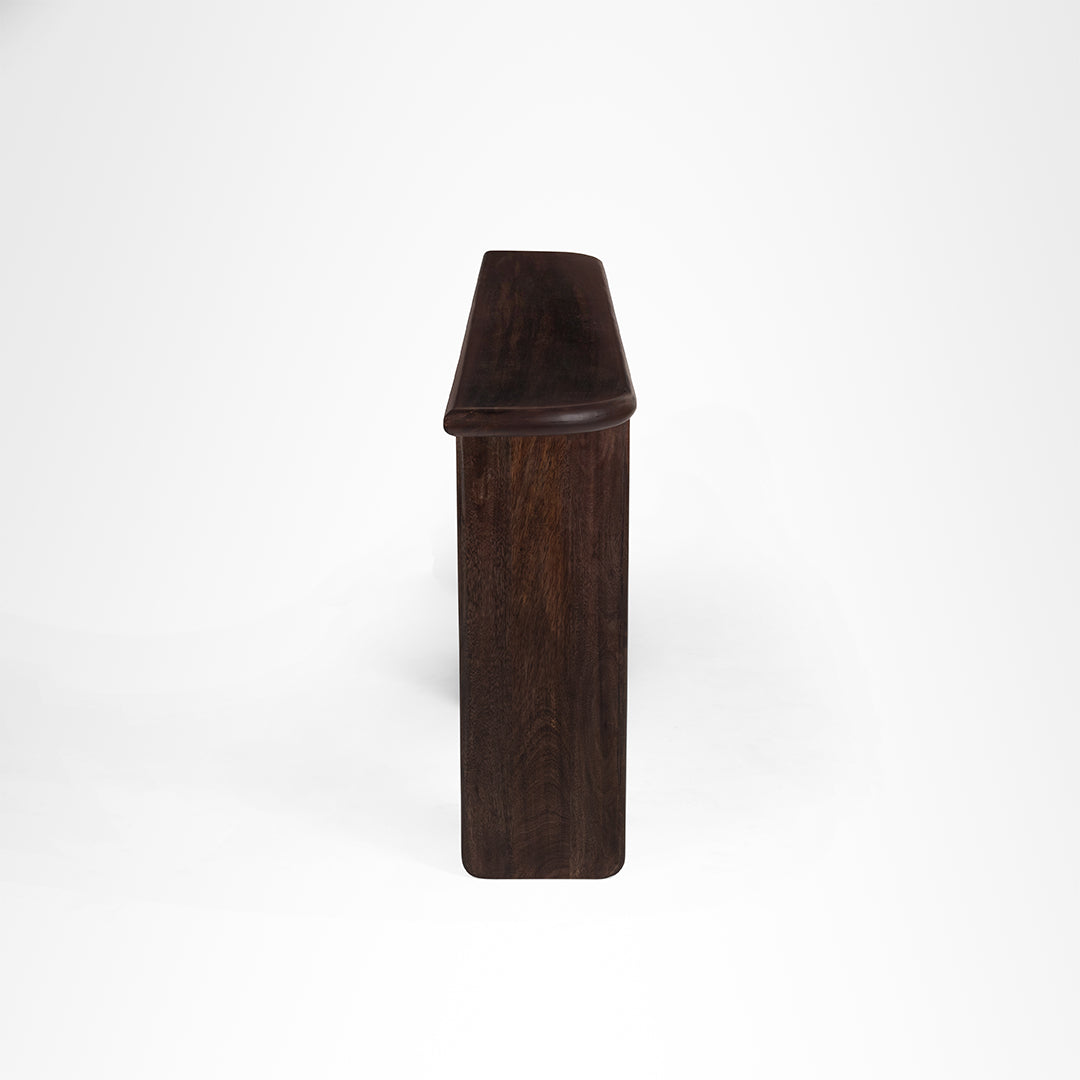 Ash Console - L: 69’’ W: 10’’ H: 31’’ / Walnut / Acacia Wood - Indoor Furniture