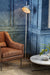 Ash Grey Modern Floor Lamp With Detachable Retro Grill