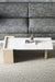 Ashcroft Coffee Table - L:42’’ x B:21’’ x H:15’’ In Inches / Cement Grey Pigmented GFRC Top; Natural White Ash Legs