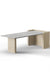 Ashcroft Coffee Table - L:42’’ x B:21’’ x H:15’’ In Inches / Cement Grey Pigmented GFRC Top; Natural White Ash Legs