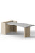 Ashcroft Coffee Table - L:42’’ x B:21’’ x H:15’’ In Inches / Cement Grey Pigmented GFRC Top; Natural White Ash Legs