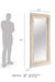 Ashley Distressed Carved Mirror Frame - Distress Wood / Mango Wood / L:90 x D:6 x H:180 in cm - Decor