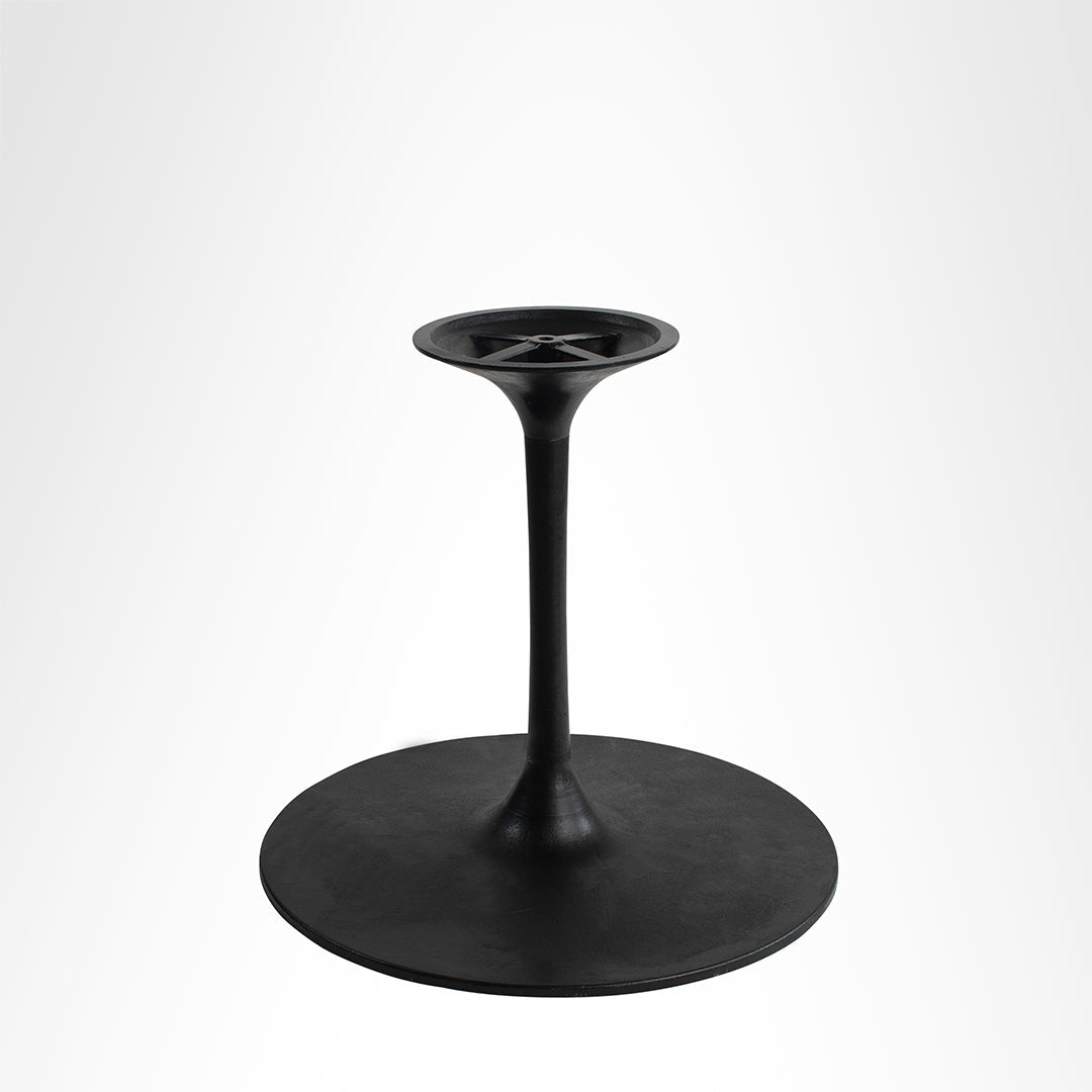 Astra Mother of Pearl Table Table - Dia: 72’’ H: 30’’ / Black / Cast Iron and Granite - Outdoor Furniture