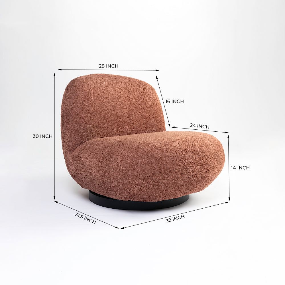 Astrid Swivel Lounge Chair - Indoor Furniture