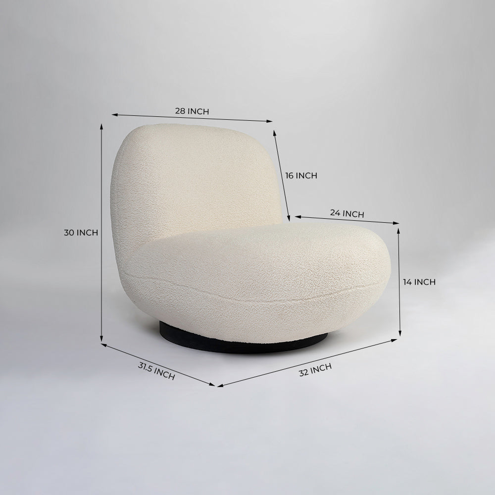 Astrid Swivel Lounge Chair - Indoor Furniture
