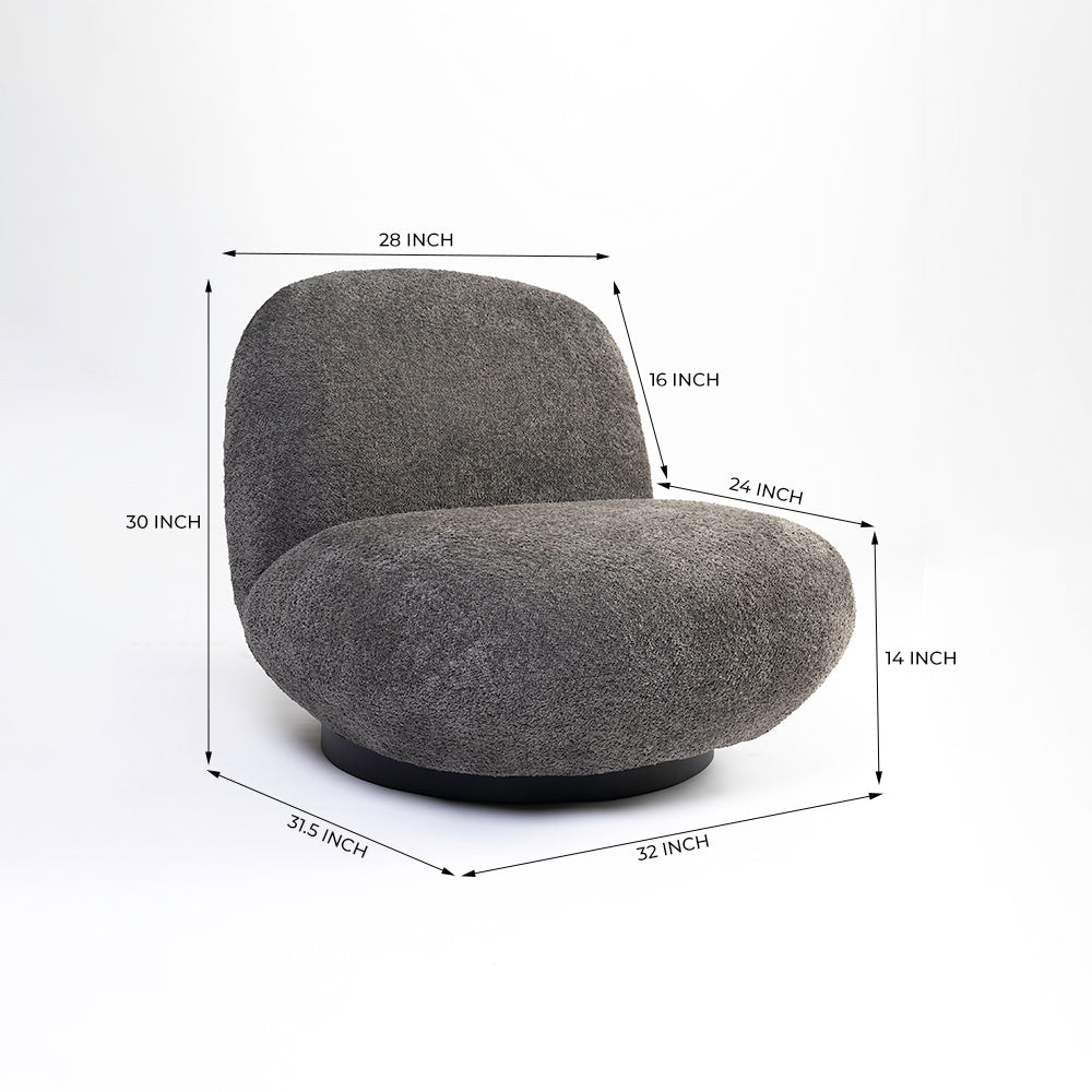 Astrid Swivel Lounge Chair - Indoor Furniture