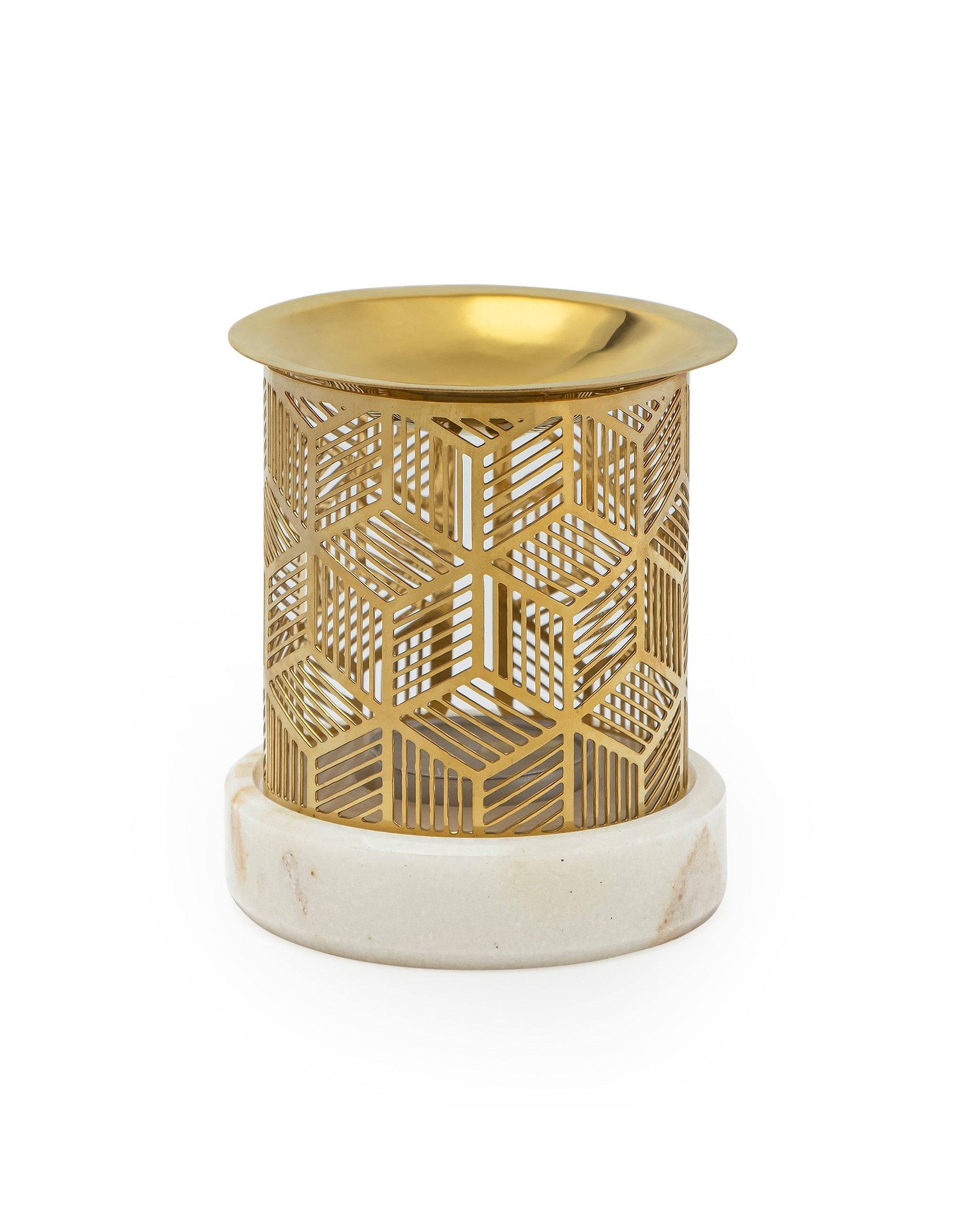 Aura Diffuser - Natural / Brass and marble - Decor