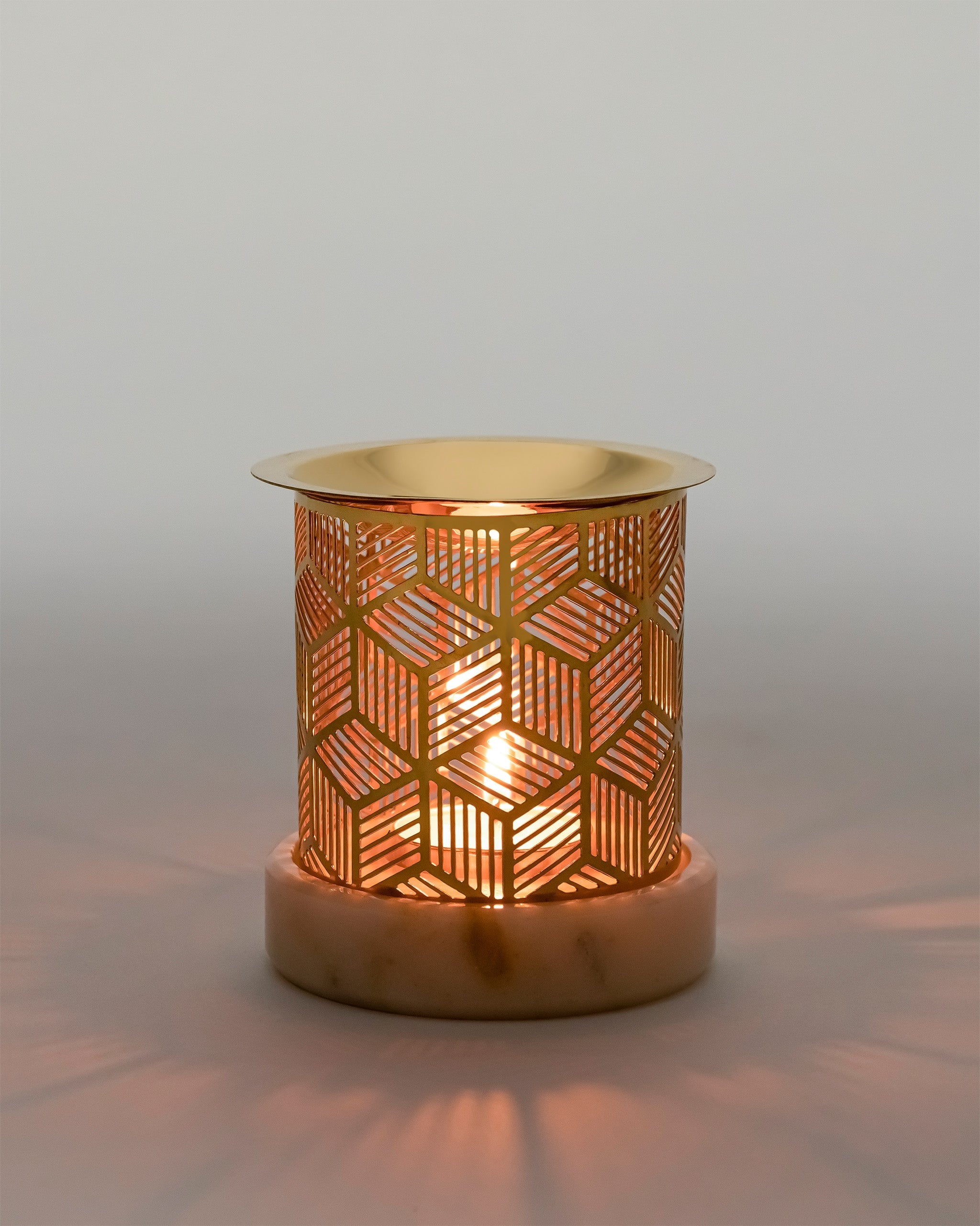 Aura Diffuser - Natural / Brass and marble - Decor