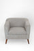 Aurora Lounge Chair - W: 32’’ D: 32’’ H: 30’’ SH: 17’’ / Biege / Fabric and Solid Beech Wood Legs - Indoor Furniture