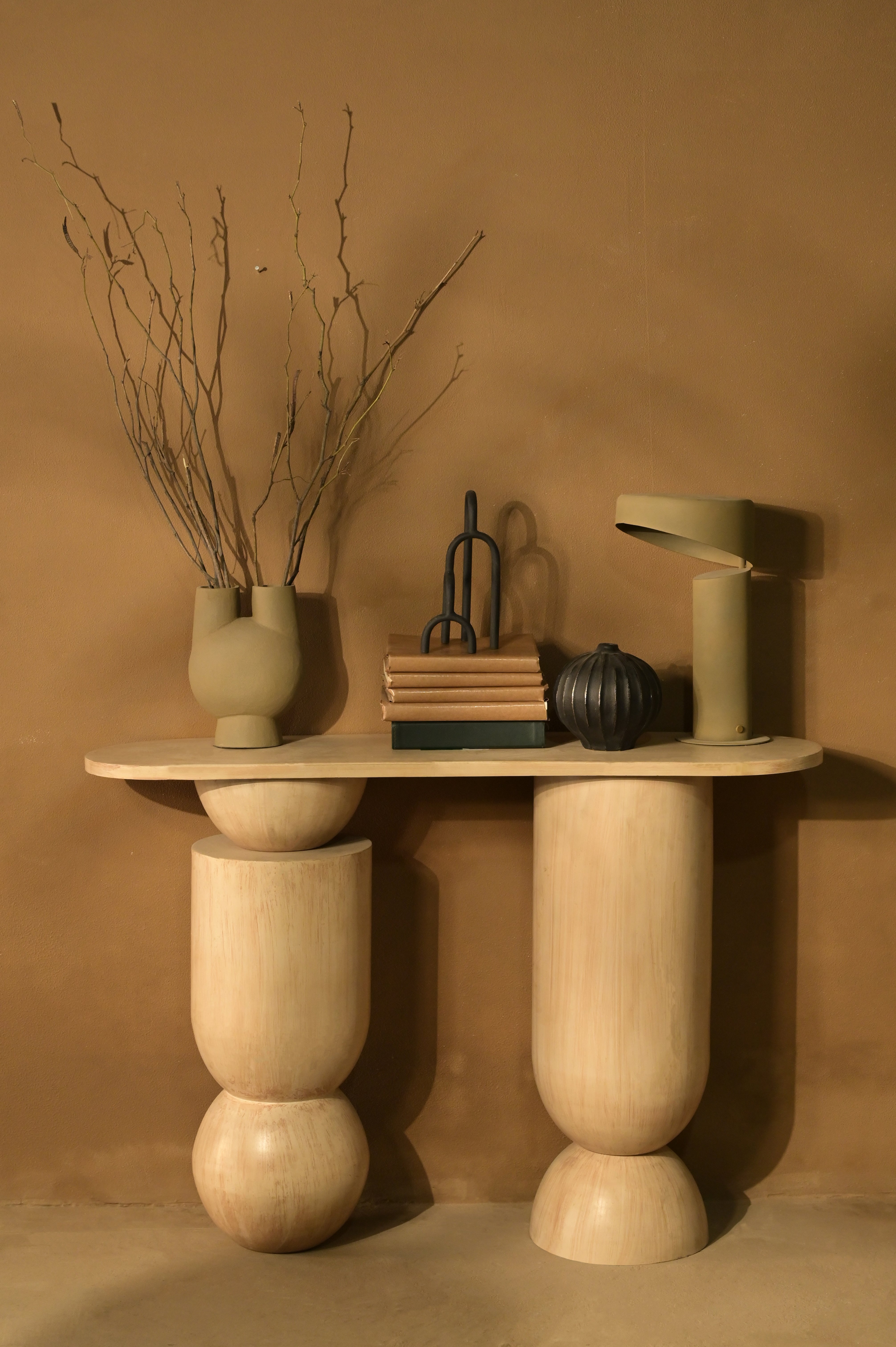 Aurum Console - L:59 x W:16 x H:32 In inches / Mild Steel - Indoor Furniture