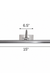 Aurum Brass Picture Light dimensions: L 15 x dia 3.5 in, backplate 6.5 in