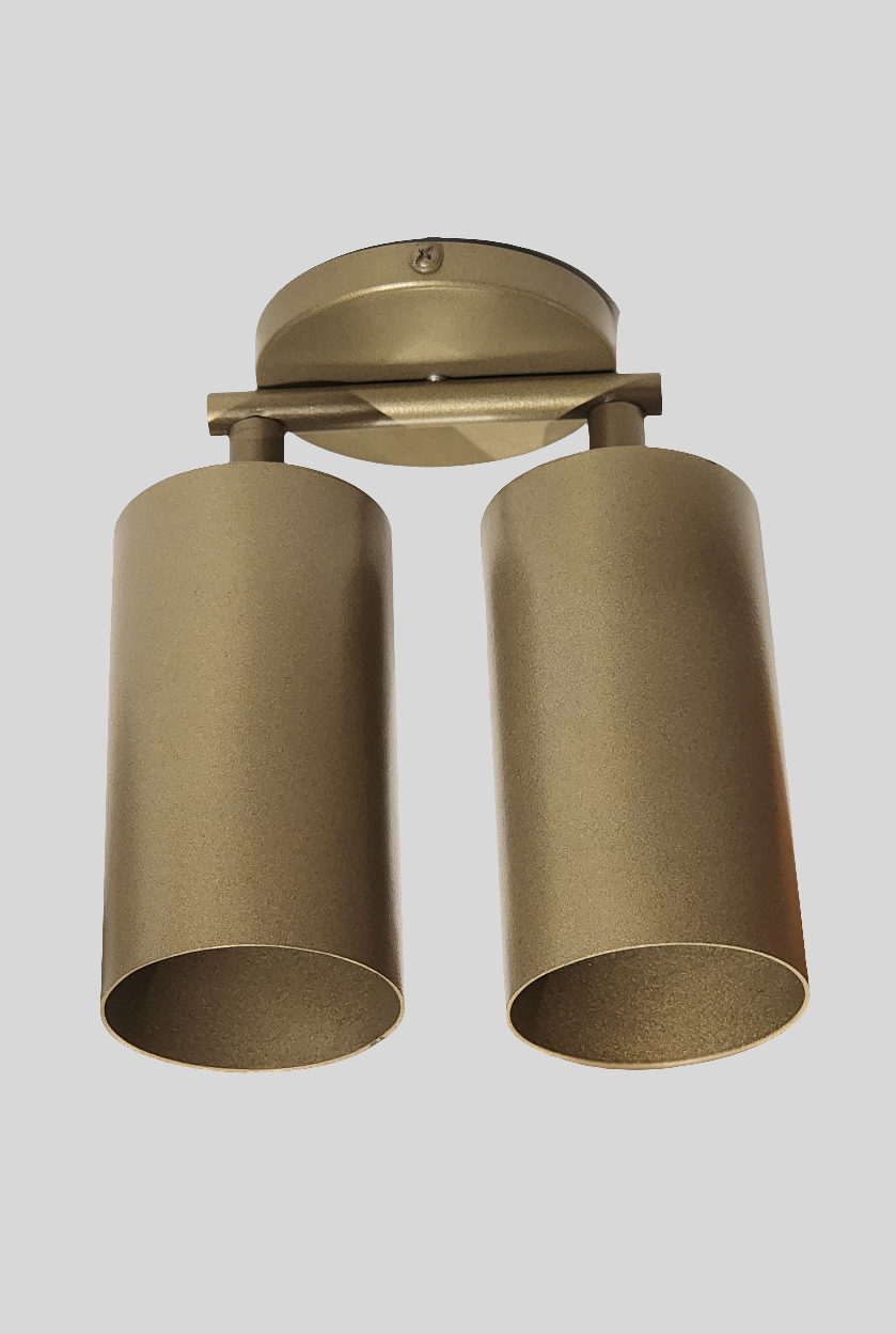 Beige Dual Spot Ceiling Light