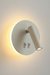 Backlight Adjustable Reading Bedside Light - White / Aluminium - Lighting