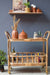 Bali Bamboo Bar Trolley - Natural / Bamboo and metal wheels / L: 35’’ W: 18’’ H: 33.5’’ - Furniture