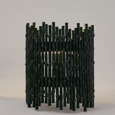 Bamboo Wall Light - Green / Cast Aluminium / 25L X 15W X 38H In Cms - lighting