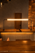 Bar Glow Table Lamp - Frosted / 60 inches, Width - 4 inches, Height: 24 inches / MS, Glass - Lighting
