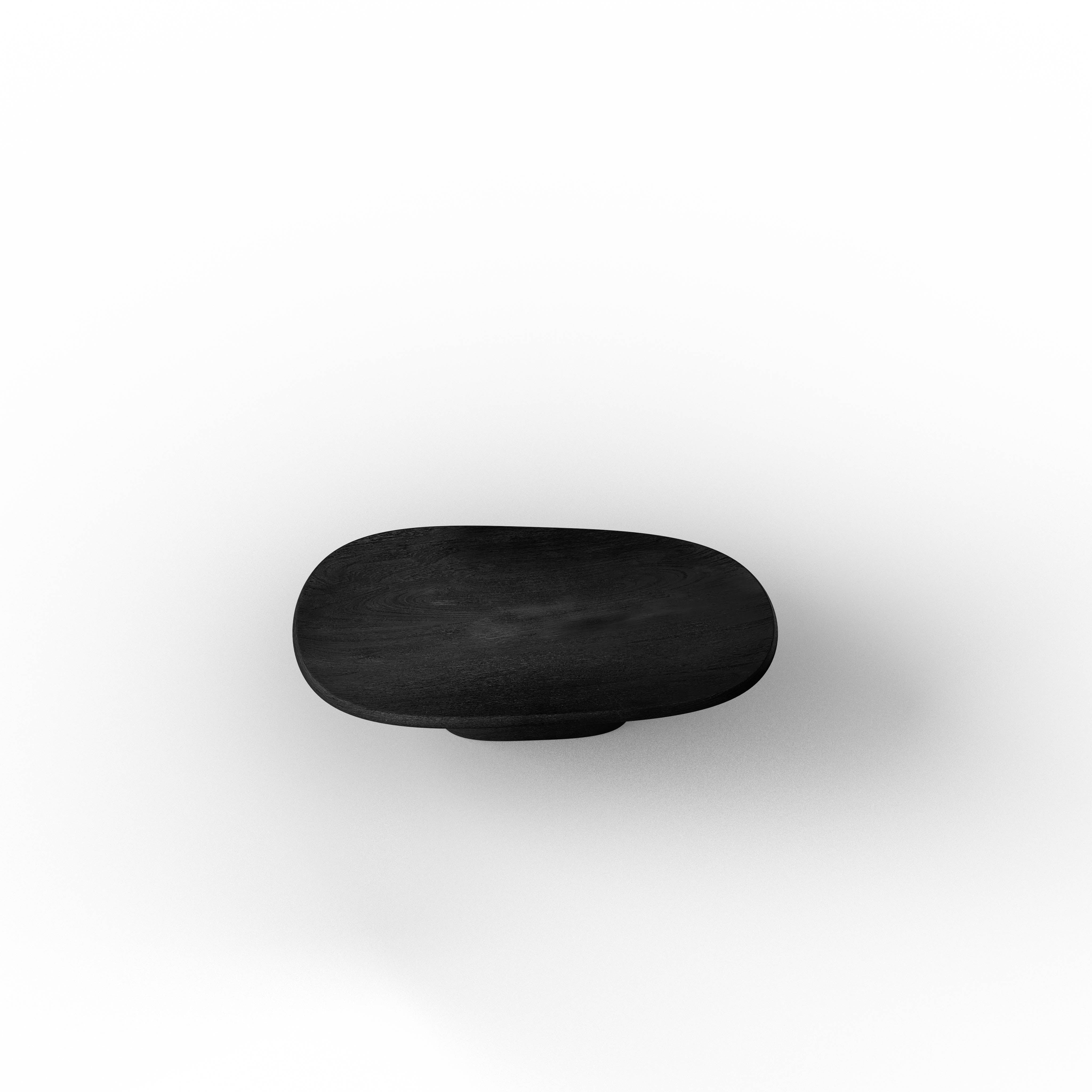 Basalt Coffee table - L:42’’ x B:22’’ x H:12.5’’ In Inches / Black Distressed and Charcoal Sheesham and Top; Black