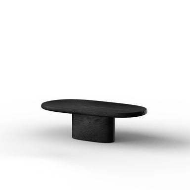 Basalt Coffee table - L:42’’ x B:22’’ x H:12.5’’ In Inches / Black Distressed and Charcoal Sheesham and Top; Black