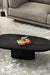 Basalt Coffee table - L:42’’ x B:22’’ x H:12.5’’ In Inches / Black Distressed and Charcoal Sheesham and Top; Black