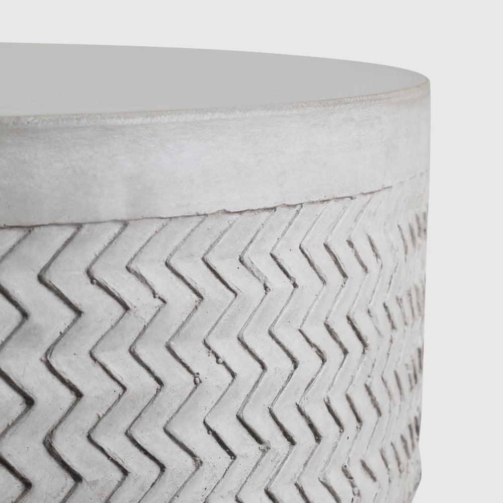 Beton Coffee Table - Concrete / L:51 x B:51 x H:37 In cm - Outdoor Furniture