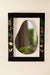 Black Beauty Wall Mirror - Black / Teakwood and mirror / L: 18.25’’ W: 1.25’’ H: 24’’ - Decor