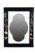 Black Beauty Wall Mirror - Black / Teakwood and mirror / L: 18.25’’ W: 1.25’’ H: 24’’ - Decor
