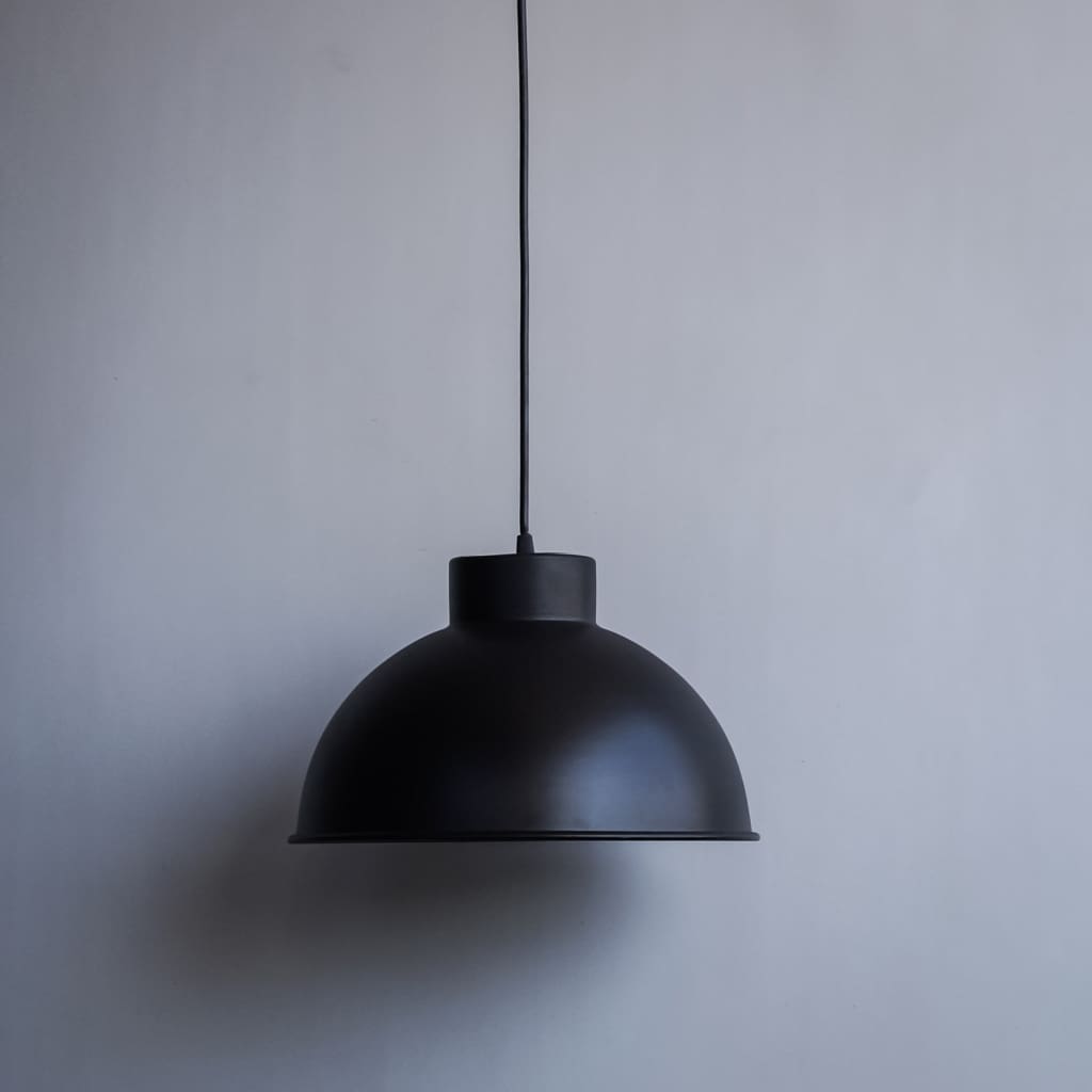 Black Bold 12 Inch Minimal Style Mid Century Modern Lamp