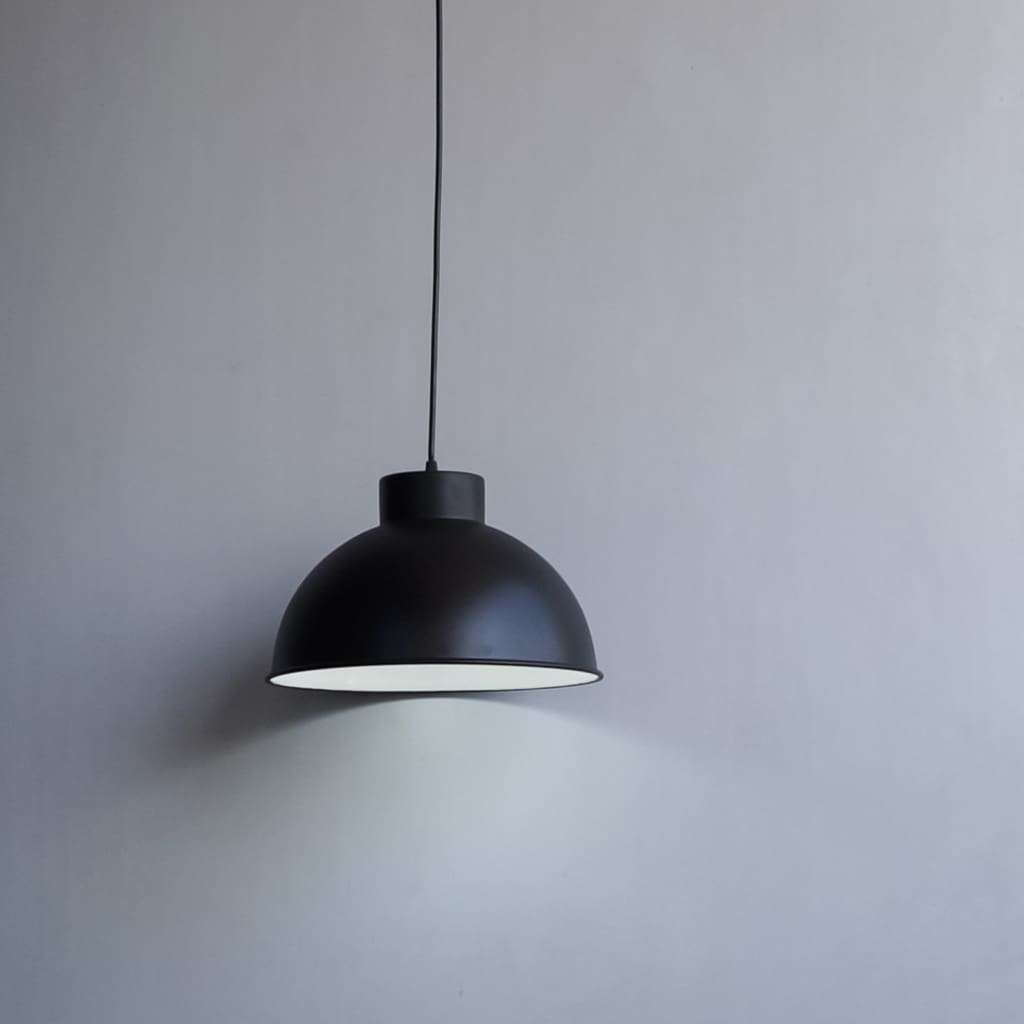Black Bold 12 Inch Minimal Style Mid Century Modern Lamp