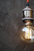 Black High Gloss Red Wire E27 Retro Edison Pendant Light Holder