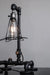 Black Retro Grill Iron Pipe Lamp Industrial Rustic Style Design