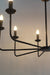 chandelier for living room black candle-bra vintage lights