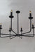 chandelier for living room black candle-bra vintage lights