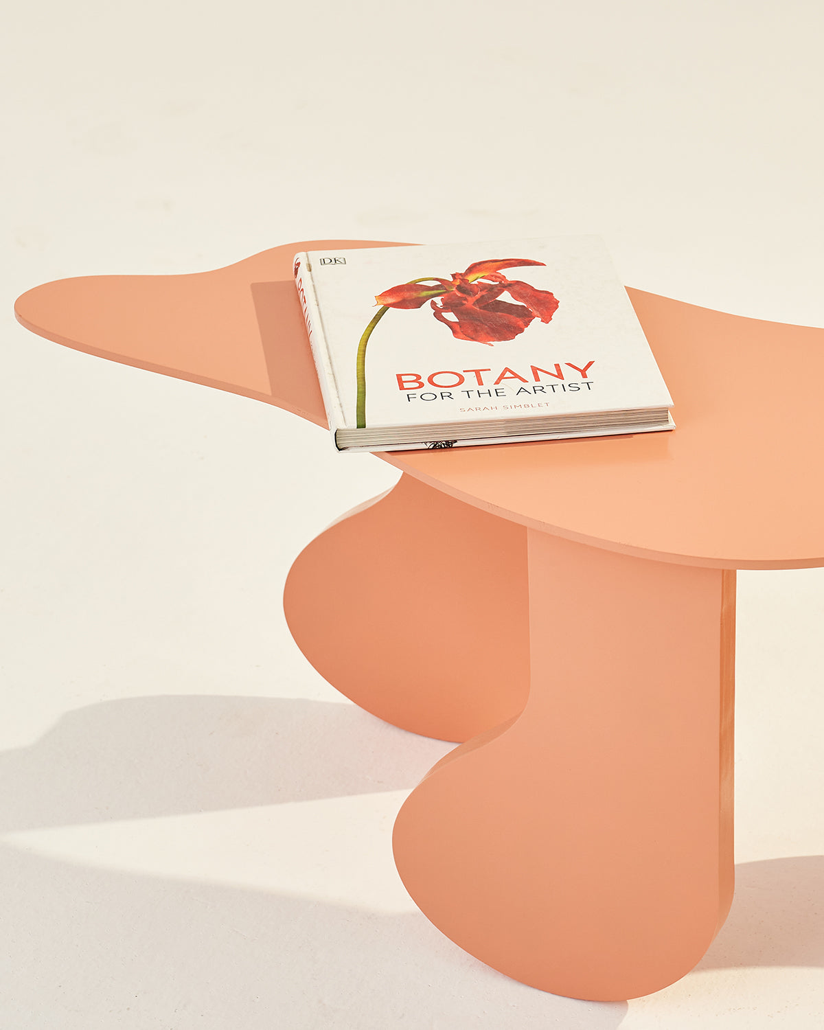 Blob - Peach / MDF / 105L X 36W X 43H In Cms - Indoor Furniture