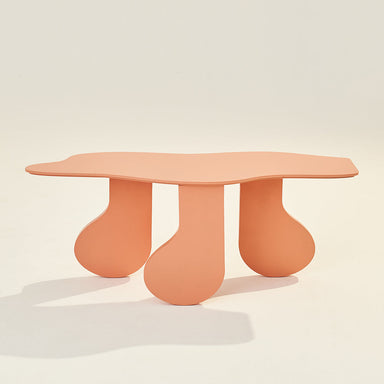 Blob - Peach / MDF / 105L X 36W X 43H In Cms - Indoor Furniture