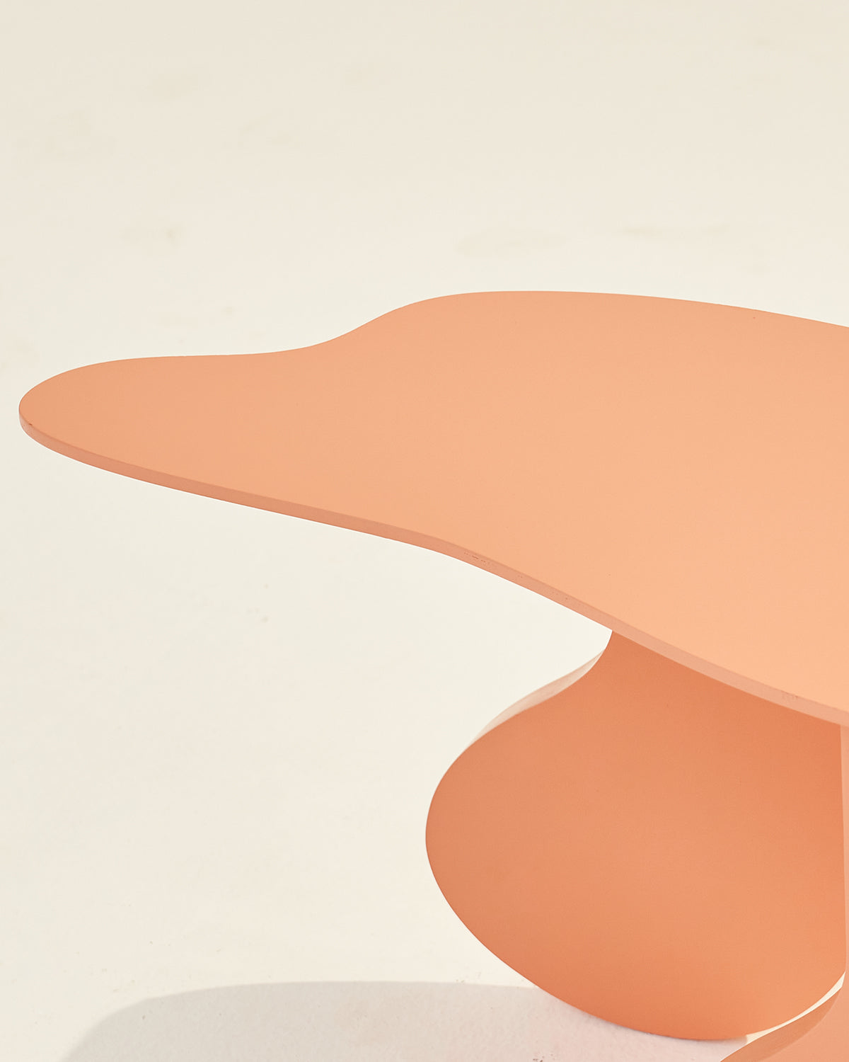 Blob - Peach / MDF / 105L X 36W X 43H In Cms - Indoor Furniture