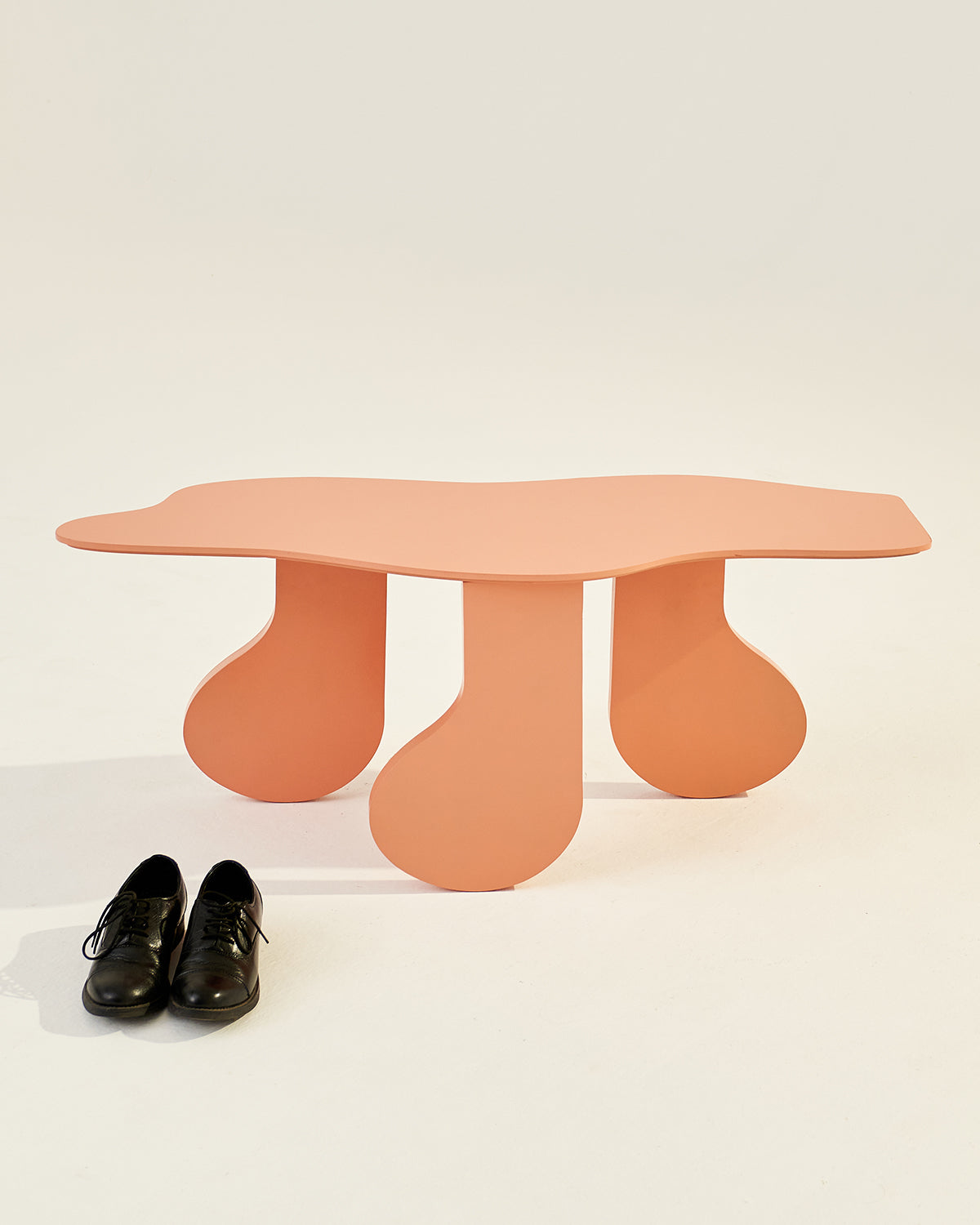 Blob - Peach / MDF / 105L X 36W X 43H In Cms - Indoor Furniture