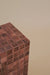 Blockette Side Table - 12’’ x 12’’ x H 24” / Tile, Wood, Steel Skirting - Side Table