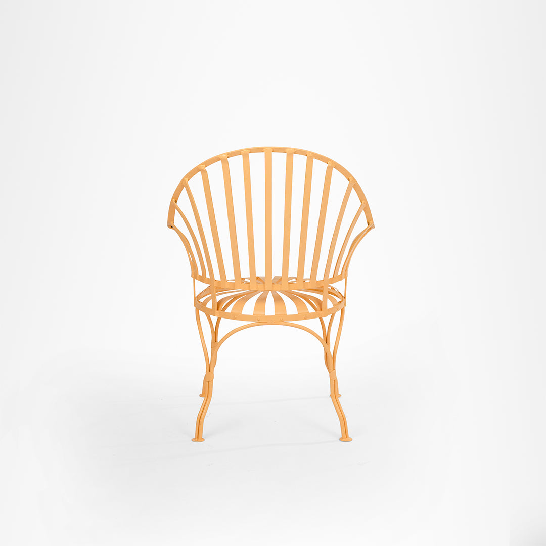 Bloom Patio Chair - Seating Height: 15 x Width:17 x Total Height: 35 x Depth: 14 In inches / Yellow / Metal - Outdoor
