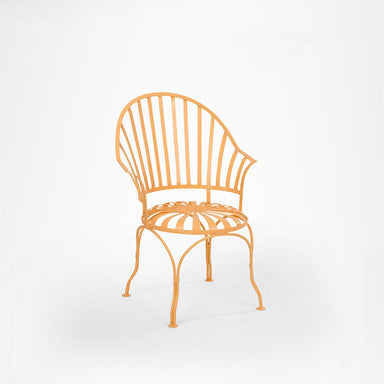 Bloom Patio Chair - Seating Height: 15 x Width:17 x Total Height: 35 x Depth: 14 In inches / Yellow / Metal - Outdoor
