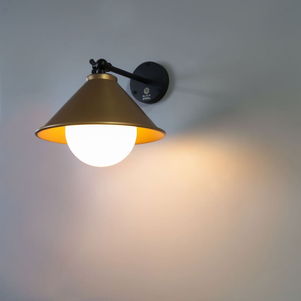 Bohemian Loft Interior Wall Sconce In Gold