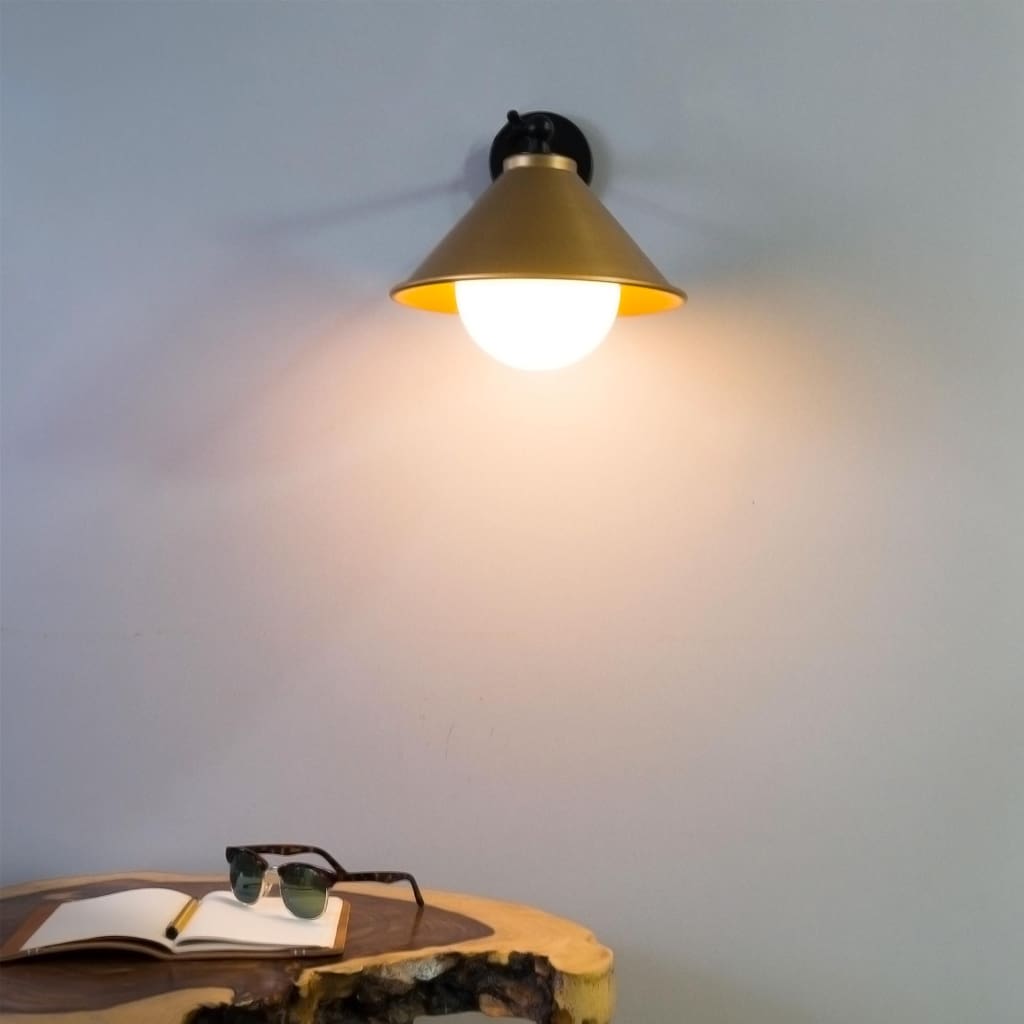 Bohemian Loft Interior Wall Sconce In Gold