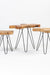 Borneo Accent Tables Set of 3 - Teak Wood / L:50 x B:50 x H:48 In cm - Indoor Furniture