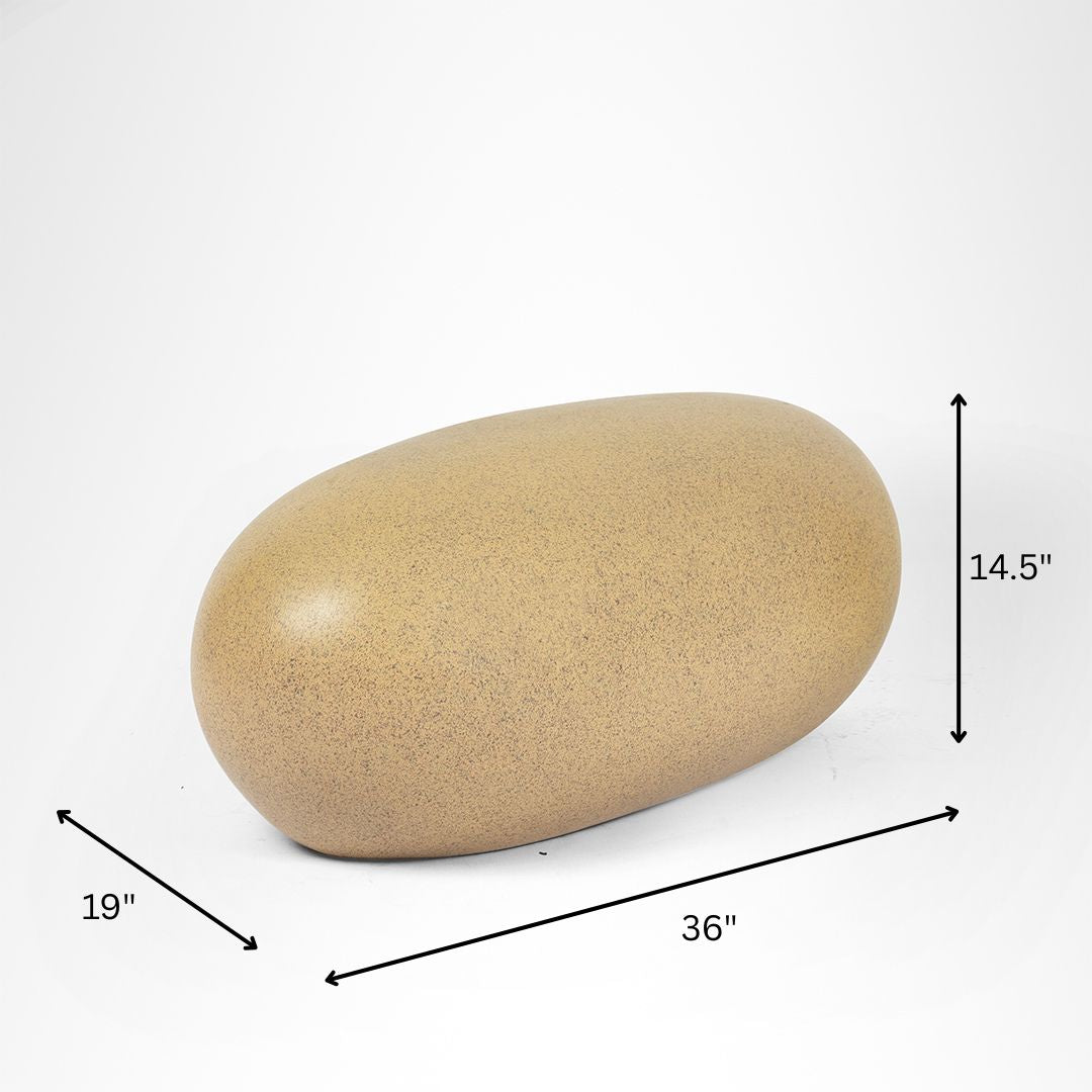Boulder - Speckled Cream / FRP / W: 36’’ D: 19’’ H: 14.5’’