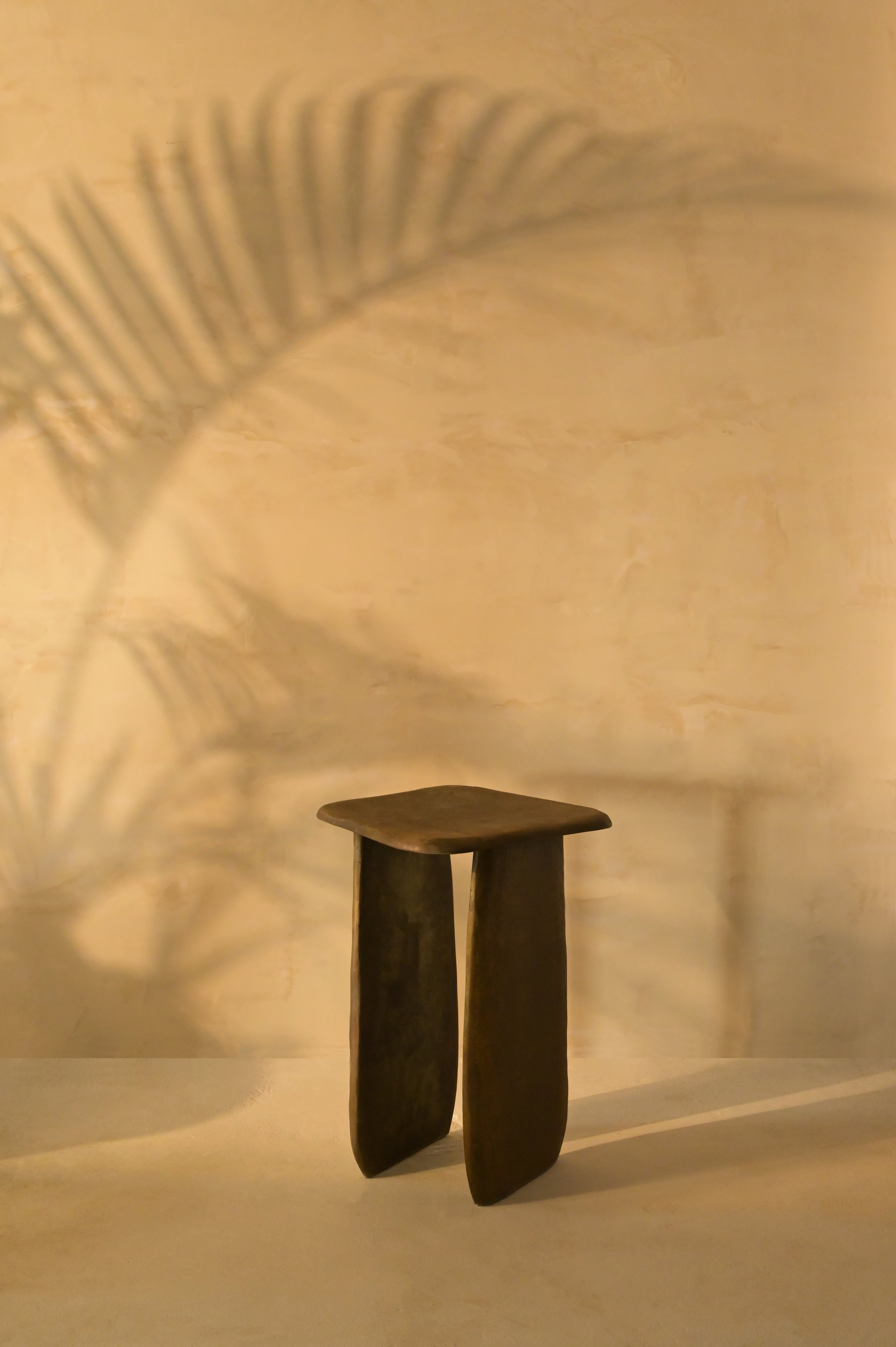 Bran Side Table - L:13 x W:13 x H:20 In inches / Aluminium - Indoor Furniture